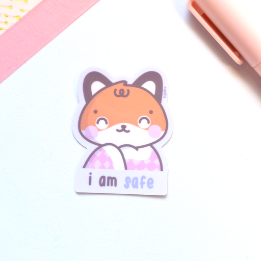 I Am Safe - Kitsune Sticker