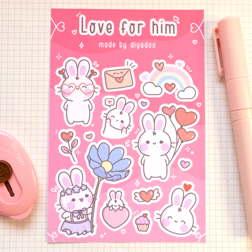 Love For Him Sticker Sheet