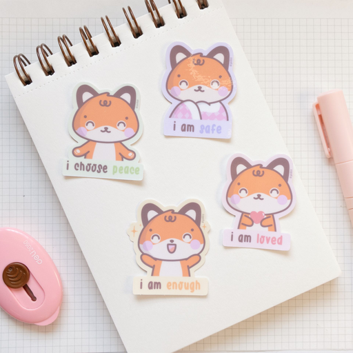 Kitsune Affirmations - Sticker Pack