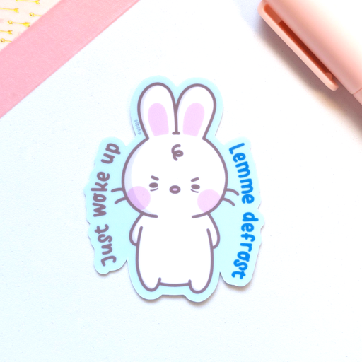 Just Woke Up Lemme Defrost Sticker